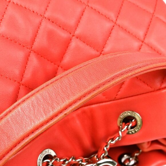 Chanel Pink Lambskin Drawstring Shoulder Bag - Picture 10 of 10